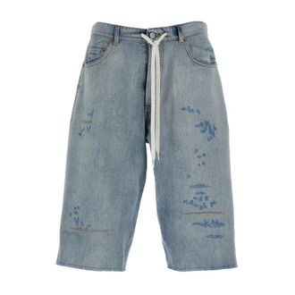Maison Margiela Heren, Korte broeken, Grijs, Maat: M Denim