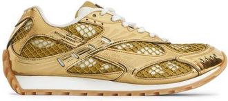 Bottega Veneta Orbit Low Top Sneaker in 7043 Gold/White at Nordstrom, Size 11Us