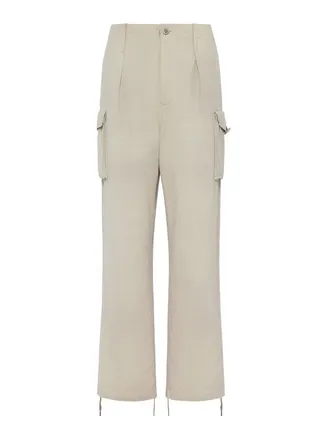 Maison Margiela Cargo Trousers With Drawstring At The Bottom