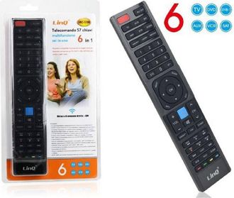 Trade Shop Trade Shop - Telecomando Universale 6 In 1 Programmabile Urc-5706 Per Tv Lcd Led Multifunzione