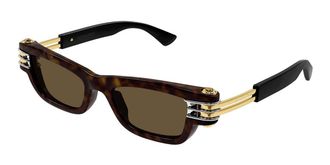 Bottega Veneta BV1308S 002 Mens Sunglasses Tortoiseshell Size 50