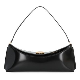 Jacquemus Shoulder Bags, female, Black, Size: ONE SIZE Ovalo Clutch