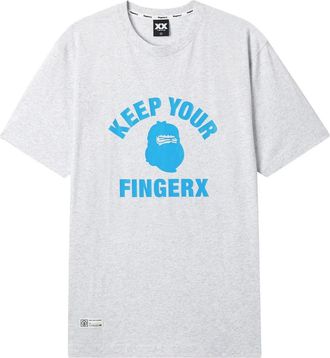 Fingercroxx T-shirt con grafica - Grigio