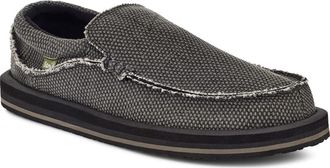 Sanuk Chiba Woven Slip-On in Black at Nordstrom, Size 10
