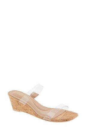 BCBGeneration Stammie Cork Wedge Sandal in Clear at Nordstrom Rack, Size 9.5