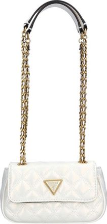 Guess Mini Schoudertas - Dames - Schoudertassen - Beige - ONE Size - Leer - Tassen