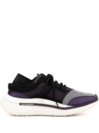 Yohji Yamamoto Qisan gebreide low-top sneakers - Zwart