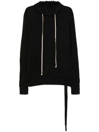 Rick Owens cotton hoodie - Black
