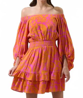 Sugarlips Kaci Smocked Mini Dress In Pink