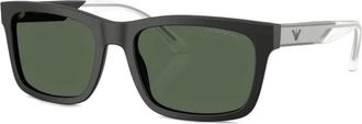 Emporio Armani Ea 4224 500171 Zonnebrillen - Heren - Zonnebrillen - Zwart - 57 MM - Accessoires