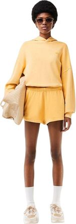 Lacoste Dames/Dames Elastische Taille Los Fit Sweat Shorts (Gouden Haze)