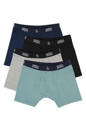 Original Penguin Assorted 4-Pack Boxer Briefs in Blue Multi at Nordstrom Rack, Size X-Large