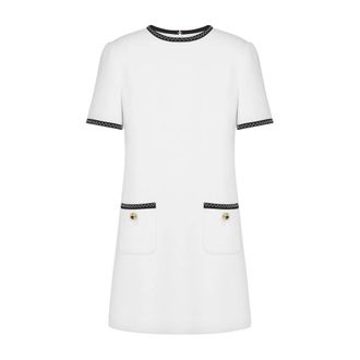 Moschino Dames, Jurken, Wit, Maat: XS Wol