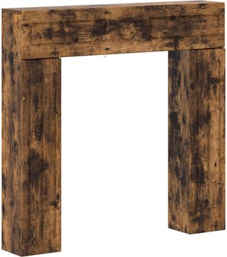 vidaXL Marco De Chimenea Roble Ahumado 102 X 18 X 100,5 Cm Vidaxl