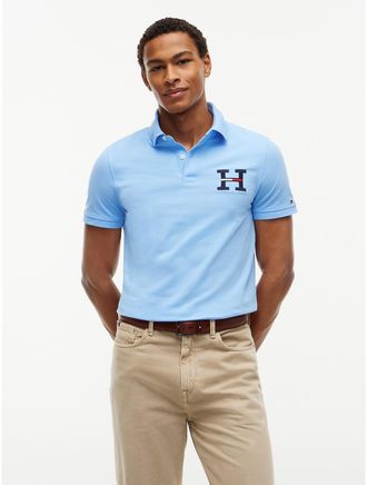Tommy Hilfiger Mens Regular Fit H-Logo Polo - Vessel Blue - XXXL