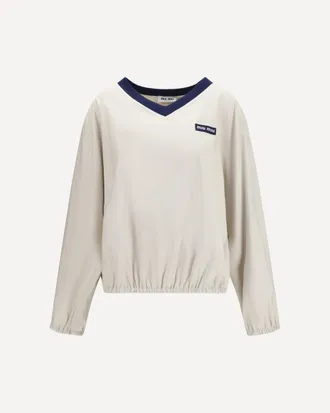 Miu Miu Pong&eacute; tec Sweatshirt Female 40