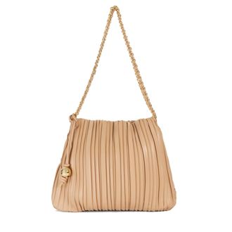 Dune London Womens Accessories Dominic - Pleated Chain Handle Bag - Blush - One Size