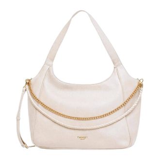 Twinset Shoulder Bags, female, Beige, Size: ONE SIZE Large Shoulder Bag