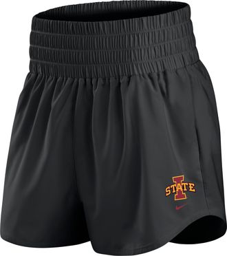 Nike Iowa State Primary Logo One Nike Womens Dri-FIT College Shorts in Black | IM0048-010