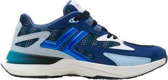 Lanvin Jla Sneakers In Mesh And Metallic Leather in Dark Blue/light Blue at Nordstrom, Size 42 Eu