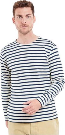 Armor Lux Klassieke Sweatshirt - Heren - Longsleeves - Blauw - XL - Tops