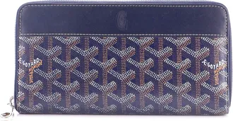 Goyard Matignon Zip Wallet Coated Canvas with Leather