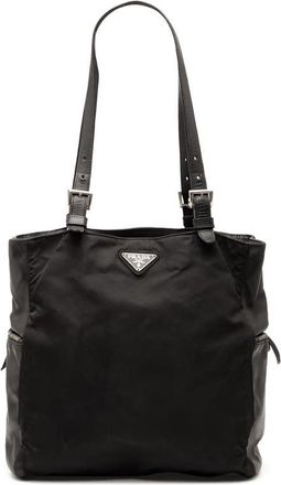 Prada Pre-owned Prada Vitello Trimmed Tessuto Pockets Tote Ladies 6EJX6I3PIBPRI1A1