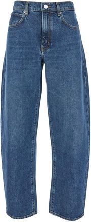 Frame Denim Blue Jeans With Low Waist And Belt Loops In Denim Woman