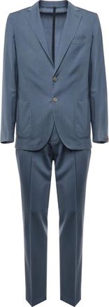 Santaniello Kostuums, Heren, Blauw, M, Blauwe Jas met Twee-Knoopssluiting