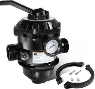 OEM V&aacute;lvula De Retrolavado Multipuerto De 6 V&iacute;as Y 3,8 Cm (262506), Apta Para Filtros De Piscinas Y Spas