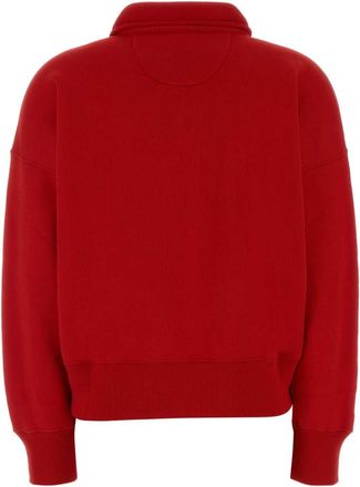 Polo Ralph Lauren Womens Red Cotton Blend Polo Shirt Veryred Exterior: Polyester Felpe Sweater