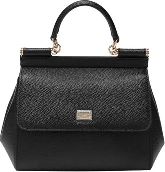Dolce & Gabbana Dames, Tassen, Zwart, Maat: ONE Size Leer