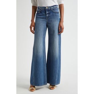 L'agence Beau High Waist Wide Leg Jeans in Ortega at Nordstrom Rack, Size 32
