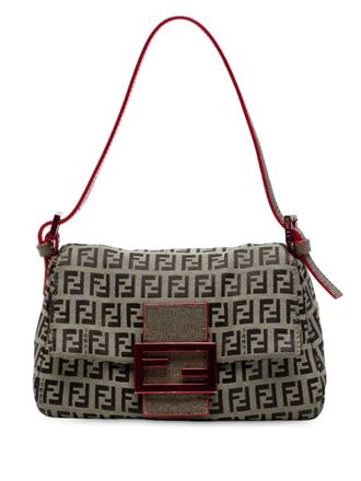 Fendi 2010-2025 Mini Zucchino Canvas Mamma Forever shoulder bag - Brown