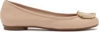 Kazar Leren ballerinas in pastelkleur - Dames - Ballerinas - Roze - 37 EU - Leer - Schoenen