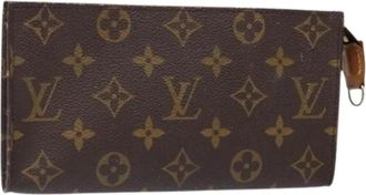 Louis Vuitton Pre-owned Canvas pouches - Dames - Vintage Clutch - Bruin - ONE Size - Vintage