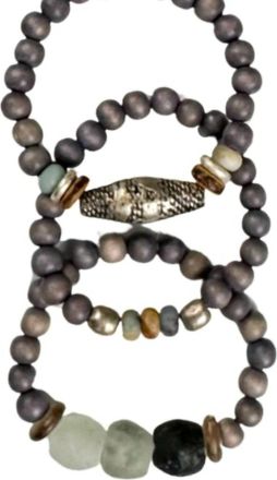 Twine & Twig Womens Trio Stack Bracelet Set In Mountaintop