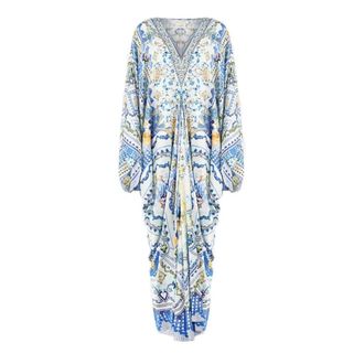 Camilla Beachwear, female, Multicolor, Size: ONE SIZE T Shape Long Kaftan