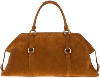 Alexander McQueen Caramel Suede Farringdon Maxi Handbag