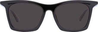 Balenciaga BB0099SA001 Square Full Rim Sunglasses - Black