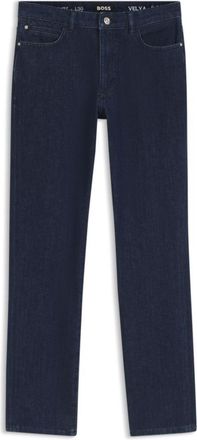 BOSS Regular-fit kick flare jeans in stretch denim