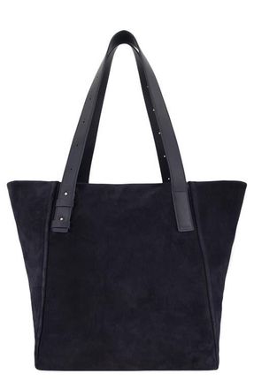 Vince Westmore XL Suede Tote in Night Blue at Nordstrom