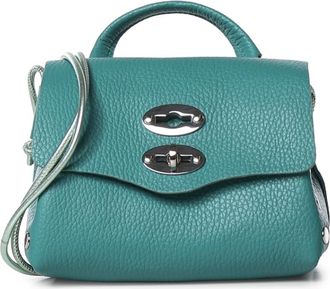 Zanellato Tassen, Dames, Groen, ONE Size, Leer, Postina Daily Night