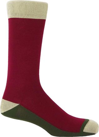 Peper Harow Burgess Mens Socks - Burgundy
