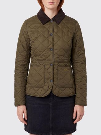 Barbour Giacca trapuntata slim fit in nylon con colletto in velluto