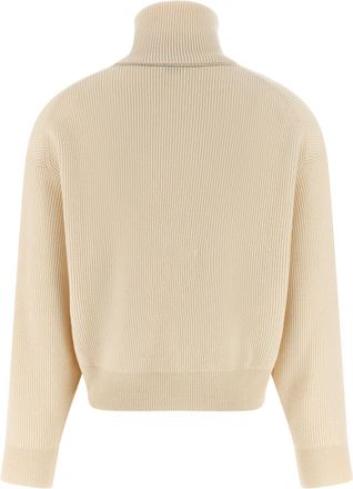 Brunello Cucinelli Womens White Virgin Wool Cardigan Clothing