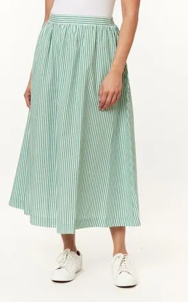 C&C California Adeline Stripe Maxi Skirt in Pine Green Stripe at Nordstrom Rack, Size X-Large
