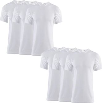 Generic Pack of 6 Mens Thermal T Shirt, Warm Underwear Baselayer, S M L XL XXL Thermals Size S-XXL (XXL, White)