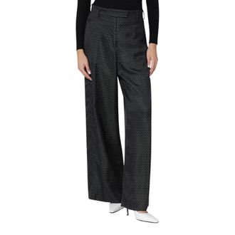 Dries Van Noten Wide Trousers, female, Black, Size: XS Wide Trousers