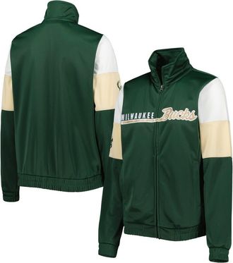 G-III 4Her by Carl Banks Womens G-III 4Her by Carl Banks Hunter Green Milwaukee Bucks Change Up Full-Zip Track Jacket at Nordstrom, Size Small